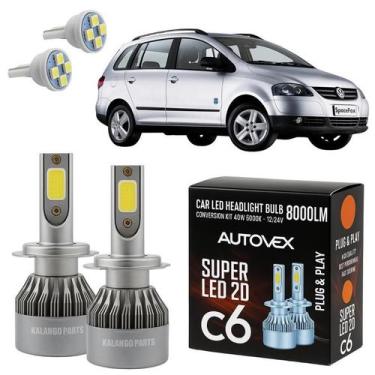 Imagem de Luz Farol Baixo H7 LED Space Fox 10 A 2016 Iluminação Forte - Autovex