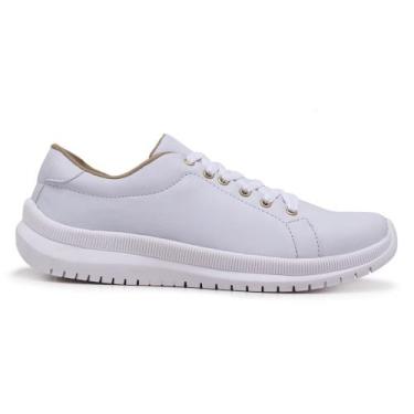 Imagem de Tenis Feminino Casual Sapatenis Cano Baixo - RM, Branco, 34