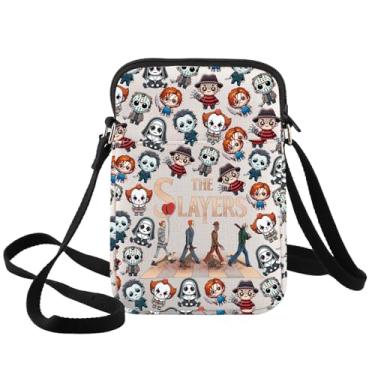 Imagem de BWWKTOP Bolsa tiracolo Jason Evil Doll Gifts The Slayers Pennywise Bolsa de ombro Michael & Valak Merch, The Slayers-xk B