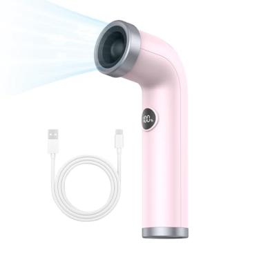 Imagem de Befocus Ventilador portátil portátil, mini ventilador de ar turbo ajustável de 100 velocidades com visor digital, ventoinhas pessoais recarregáveis de bateria de 3000 mAh, ventiladores de resfriamento