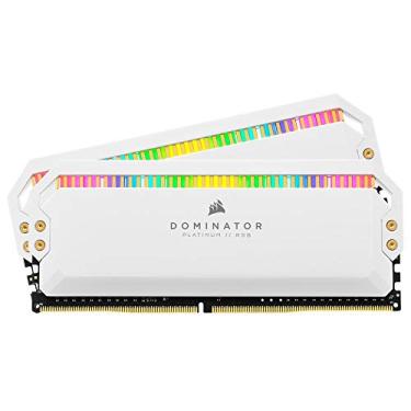 Imagem de Memória Corsair Dominator Platinum RGB - 16GB (2x8GB), DDR4, 3200Mhz, C16, Branco - CMT16GX4M2C3200C16W