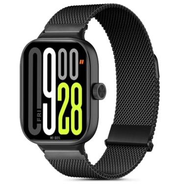 Imagem de HAOZHI Pulseira de Magnético Compatível para Xiaomi Smart Band 9 8 Pro,Redmi Watch 6 5 4,Bracelete Correia para Xiaomi Mi Band 8 9 Pro,Reloj Redmi Watch 6 5 4 (Preto)