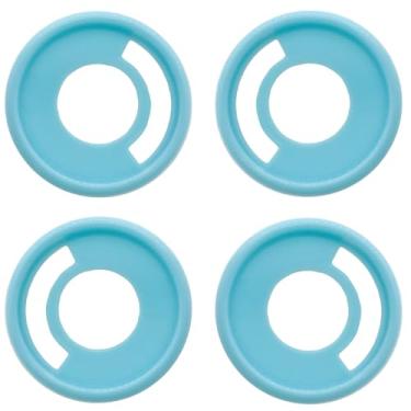 Imagem de ITSYHPRO 33 peças de discos discbound de 2,8 cm de plástico expansor para fichário, clipe de caneta, planejador de disco, acessórios para notebook (azul, 2,8 cm, 28 mm, 33 peças)