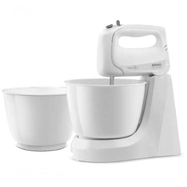 Imagem de Batedeira 400w Arno Com 2 Tigelas 4 Velocidades Ellegance White 220V