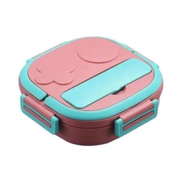 Imagem de Lancheira Portátil de Aço Inoxidável para Bebês, Crianças e Estudantes