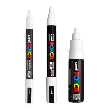 Imagem de Kit Poscas Brancas PC3.PC5.PC7M - Uni-Ball