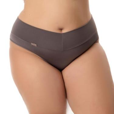 Imagem de Kit 3 Calcinhas Plus Size Cós Alto Fio Duplo. - Sugestiva Modas, Chumb