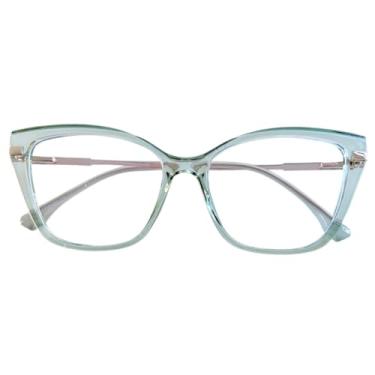 Imagem de Armação de Óculos Feminino Estilo Gatinho Elegante Sem Grau (A3)