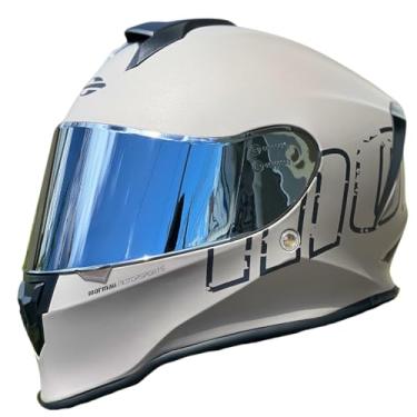 Imagem de Capacete de Moto Mormaii M1 Titanium Cinza Fosco Original Masculino Feminino Esportivo Com Narigueira Fechado (61)