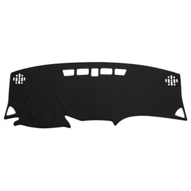 Imagem de FIILINES Capa de painel para Chevy/Chevrolet Equinox 2018-2024, capa de painel para acessórios Equinox protetor de painel protetor UV sem brilho preto (sem HUD)