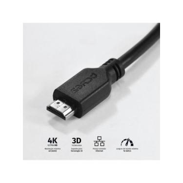 Imagem de Cabo Hdmi 2.0 4k 28awg Puro Cobre 5 Metros - Phm20-5 - PCYES