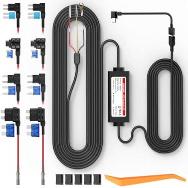Imagem de PRUVEEO Kit De Conexão Com Fio Smart Acc 21,4 Pés Para Câmera Painel, Habilita O Monitoramento Do Modo Estacionamento, Converte 12 V-30 V 5 V/3 A, Proteção Contra Baixa Tensão, Hwk-03