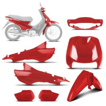 Imagem de Kit Carenagem 5 Peças Pro Tork Moto Honda Biz 100 1998 a 2005 Substitu