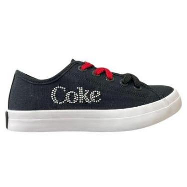 Imagem de Tênis Casual Feminino Coca-Cola Stream Glow CC2440 Preto-Feminino