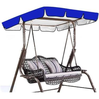 Imagem de Substituição Do Dossel De Balanço De Jardim 2 3 Lugares Substituição Do Dossel Da Cadeira De Balanço De Jardim à Prova D'água Cobertura Resistente A Uv, Black, 164x114x15cm
