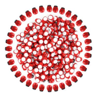 Imagem de YOUTHINK 300pcs DIY Ladybugs Sweet Simulação Decoração Artesanal para Suprimentos de Scrapbooking