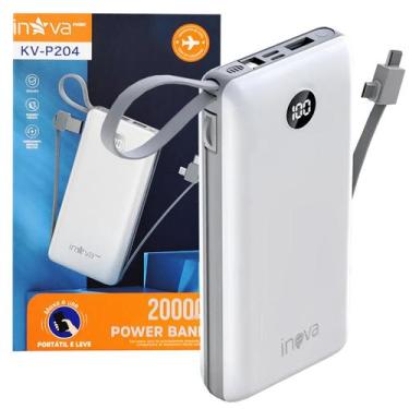 Imagem de Carregador Portátil Power Bank 20000mAh Universal Original Inova, Bran