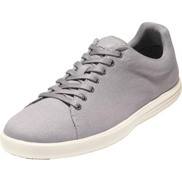 Imagem de Cole Haan Grand Crosscourt 2 Tênis masculino de lona, Tela Ironstone/marfim, 42
