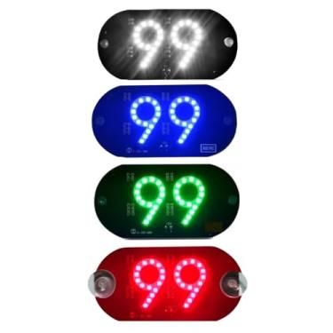 Imagem de Placa Painel Letreiro Luminoso LED USB Aplicativo 99 Vidro Parabrisa CD-99