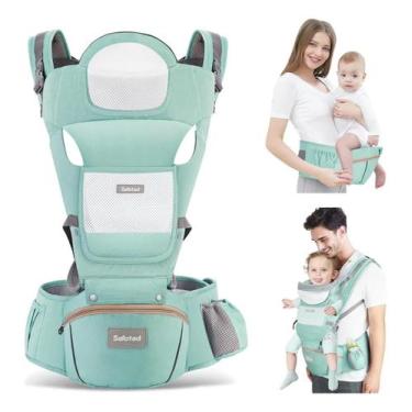Imagem de Canguru Elegance 7 Posições Para Passeio c/Bebê Mucca Ergonômico Verde