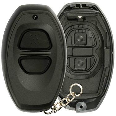 Imagem de KeylessOption – Capa de botão para chave de carro preta com controle remoto de entrada sem chave para Toyota Dealer com sistema de alarme instalado BAB237131-022