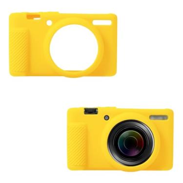 Imagem de Capa para Máquina Fotográfica Sony ZV-1 ZV-1 II ZV-1M2, Silicone Macio Capa Protetora Antirriscos Slim Fit para Máquina Fotográfica Digital (Amarelo)