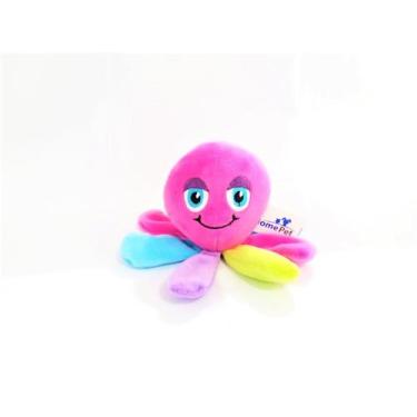 Imagem de Brinquedo De Pelúcia Para Cães C/ Apito Home Pet - N 2, POLVO COLORIDO