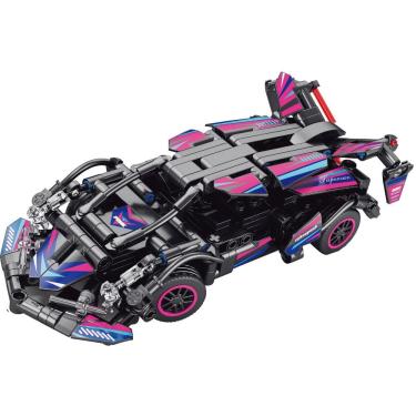 Imagem de Carro Com Controle Remoto Blocos De Montar C- 323 Peças - Rosa
