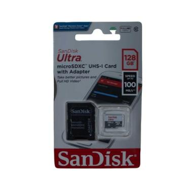 Imagem de MicroSDHC Sandisk Ultra 128GB Com Adaptador