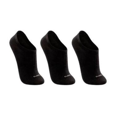 Imagem de Kit Meia Lupo Sport Cano Invisível 3 Pares, Pto, Pto, Pto, M