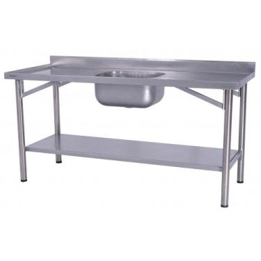 Imagem de Pia Industrial Benfati Inox 304 200x70cm Paneleiro Liso com 1 Cuba 665