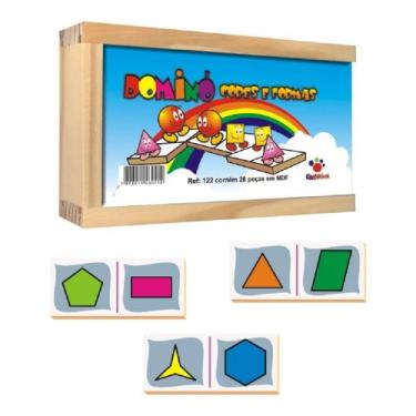 Imagem de Jogo de Dominó Cores e Formas Cia Brink