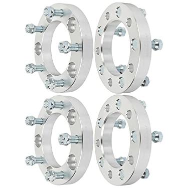 Imagem de ECCPP Pacote com 4 espaçadores de roda de 2,5 cm 5 x 5,5 5 x 139,7 kit adaptador espaçador de roda com furo de cubo M 9/16 108 mm para Chrysler Aspen, para Dodge Dakota, para Dodge Durango, 5