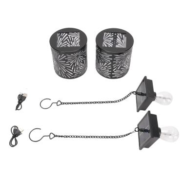 Imagem de HEEPDD Lanternas Solares Luzes Solares à Prova de água Ao Ar Livre Lâmpadas Decorativas Solares Com Efeito de Luz de Estrela 3D e Vários Modos de Flash para Decoração de Jardim de