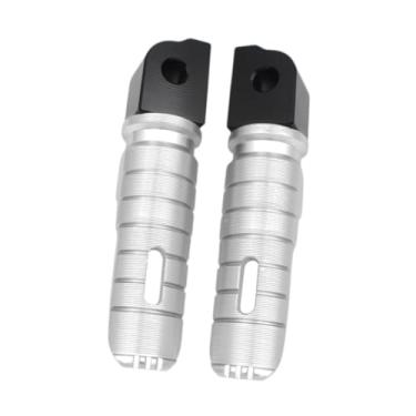 Imagem de Generic 1 par de apoios para os pés traseiros de cicleta, substituição de pedais profissionais antiderrapantes para descanso de para R Ninet F900R, Prateado