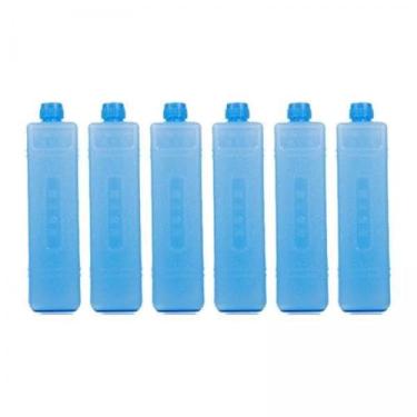 Imagem de Lljsszr 2x 6 Blocos de Gelo, Pacotes de Tijolos de Gelo, Multifuncionais, para Viagem, Blocos de Congelador, Pacotes de Congelador para Pesca, L