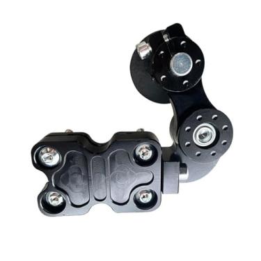 Imagem de Generic Ajustador de corrente de motocicleta em liga de alumínio, profissional, versátil, de alto desempenho, regulador e tensor, guia para motos de trilha, Preto