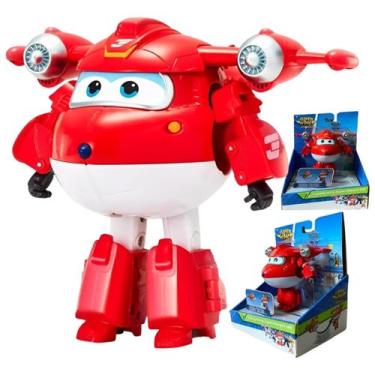 Imagem de Super Wings Jett Superchagerd Transforma Em Avião Brinquedo - Bang Toy