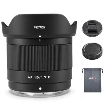 Imagem de VILTROX Lente de foco automático F1.7 E APS-C de 15 mm para câmeras E-Mount, lente de câmera de grande abertura para Sony a6600 a6700 ZV-E10 FX30 FX3 A7C A7RII A7SIII A7II A7III A7RIII A7IV A7RIV A7RV