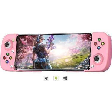 Imagem de Megadream Mobile Game Controller Gamepad for iPhone iOS Android PC: Works with iPhone 15/14/13/12/11/X, iPad, Samsung Galaxy, TCL, Tablet, Call of Duty, Roblox - Directly Play (Pink)