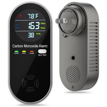 Imagem de Detector combinado de gás e monóxido de carbono JNHCD 4 em 1