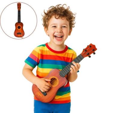 Imagem de Brinquedo Mini Violão Musical Cavaquinho Infantil Ideal Para Crianças 