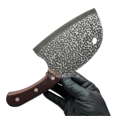 Imagem de Faca Cozinha Cutelo Chef Afiada, Cortar Carne Açougueiro Corte Diverso