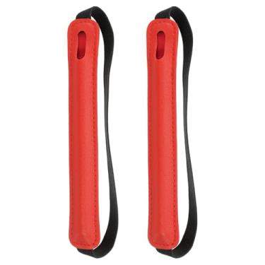 Imagem de PATIKIL 2 peças de suporte de caneta para tablet, capa universal retrátil para caneta, estojo elástico, bolso para lápis, bolsa protetora para tablet, notebook, vermelho