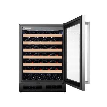Imagem de Adega de Vinhos Hisense para 54 Garrafas com até 20°C - HWL-54W1ANQRI