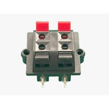 Imagem de 4x Conector Borne Pressão Duplo Para Caixa Acustica