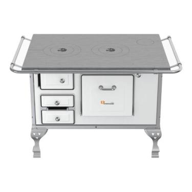 Imagem de Fogão a Lenha N2 Saída Direita Branco Petrycoski