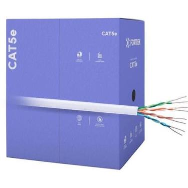 Imagem de Cabo De Rede Cat5E 305M Fortrek Fk500C Cmx Branco - Cx / 305