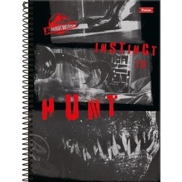 Imagem de Caderno Foroni universitário jurassic world 160 folhas