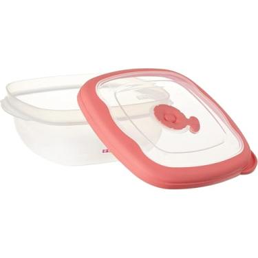 Imagem de Sanremo - Pote Hermético Plástico Quadrado de 920ml, Linha Flor